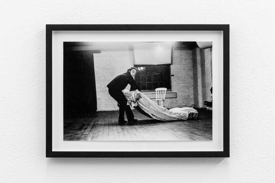 'Dance Object', 1977, Jacky Lansley, X6 Dance Space, Framed c-print, photograph by Geoff White, 35.5cm x 26cm, X6 Dance Space (1976-80): Liberation Notes, 2020, Cell Project Space