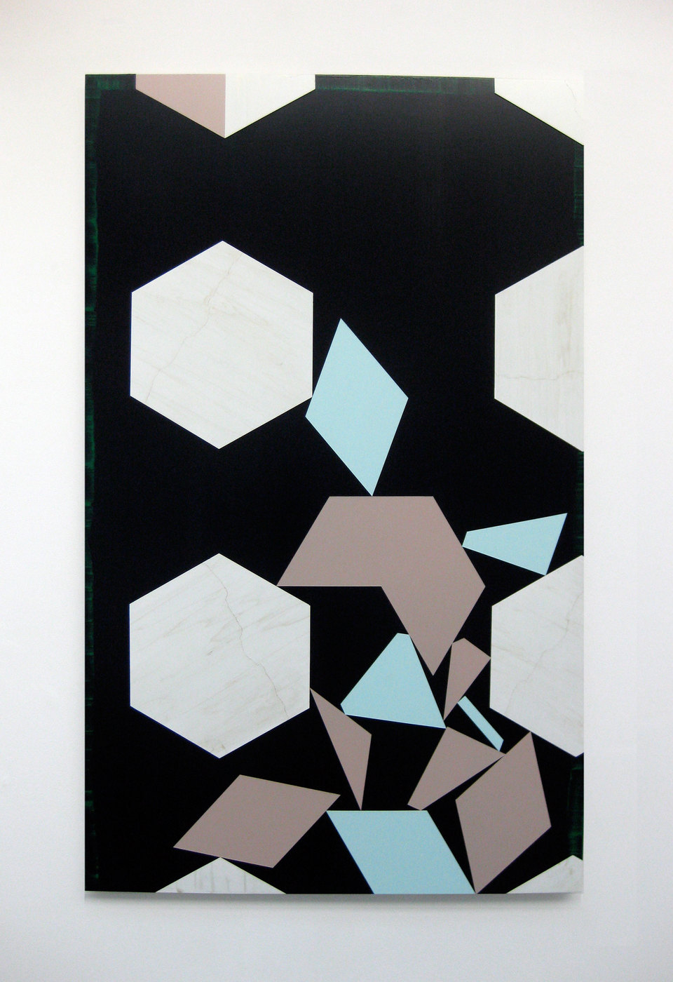 Andy Jackson, Set 1 (Bin), 2010, Acrylic and Metallic Acrylic on Board, (h.1610mm x w.996mm), Cell Project Space