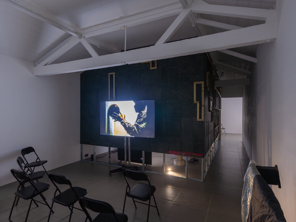 Installation documentation of Alex Harsley’s ‘Photodirect’ screening, 2026