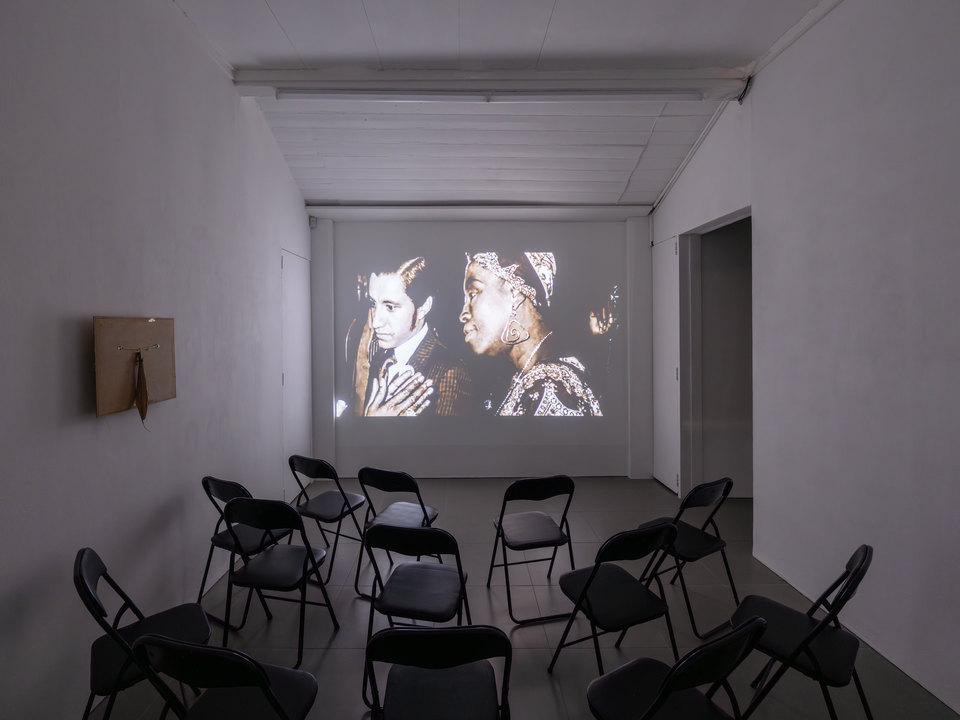Installation documentation of Alex Harsley’s ‘Photodirect’ screening, 2026