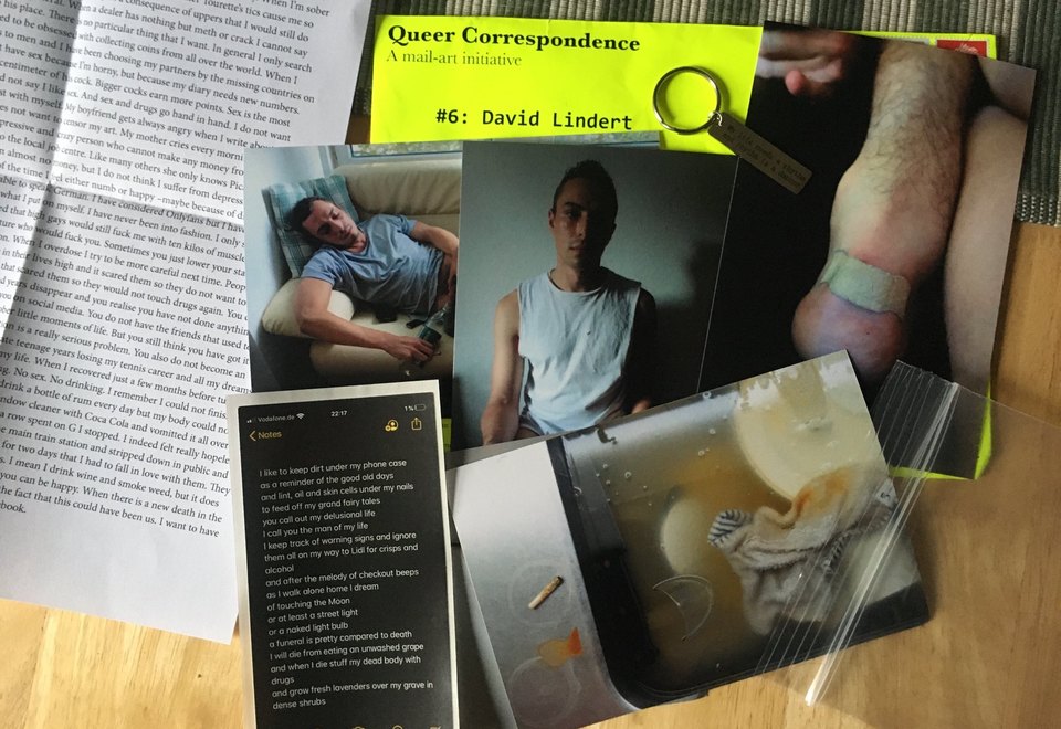 David Lindert, Queer Correspondence, November 2020, Cell Project Space. Image submitted by Daniel Fountain from London, UK. 