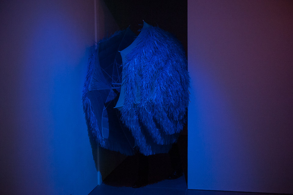 Jessica Warboys, Thunderclap, 2013, Performance at Cell Project Space, photography Damian Jaques