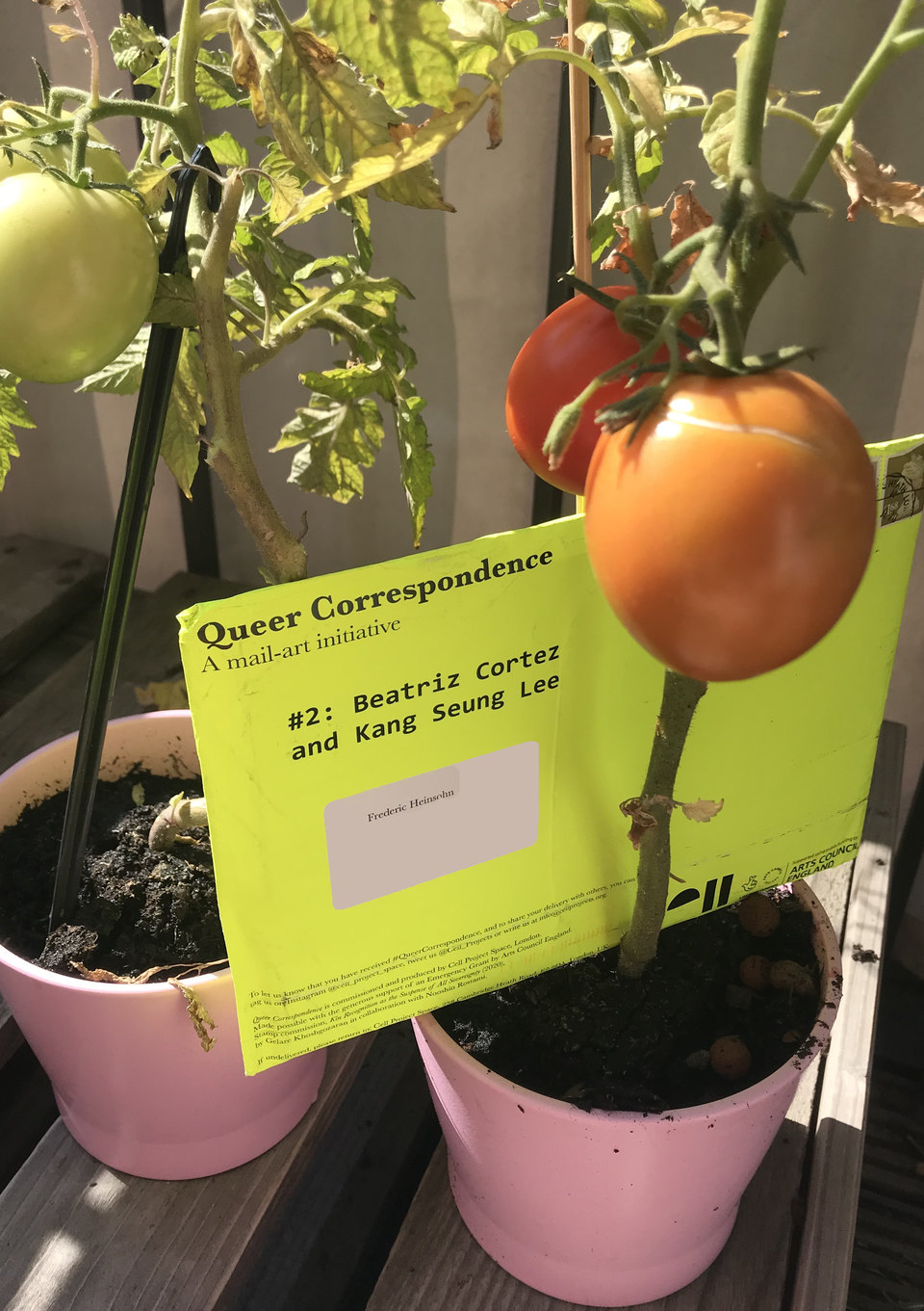 Beatriz Cortez & Kang Seung Lee, Queer Correspondence, 2020, Cell Project Space. Image submitted by Fred Heinsohn from Berlin, Germany. Beatriz Cortez & Kang Seung Lee, Queer Correspondence, 2020, Cell Project Space