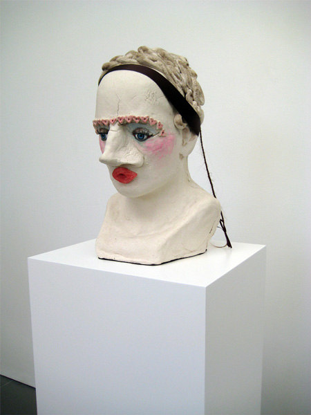 Jonathan Baldock, Betty Crocker (I Miss You)  2007 Jonathan Baldock, Betty Crocker (I Miss You)  2007  Salt-dough, pins,ribbon, dolls eyes, polystyrene, colouring, paint, synthetic hair  22 x 34 x34cm plinth 130 x 24 x 24 cm