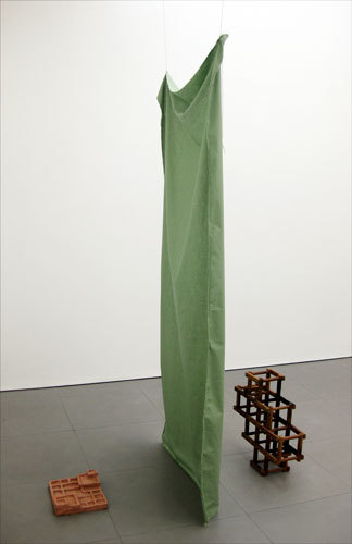 Karen Cunningham, 'My Mother was a Comptometrist' 2009, ceramic, wood, string, fabric, (dimensions variable)
