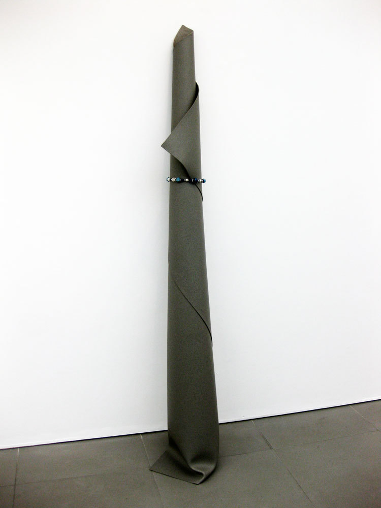 Lieke Snellen, 'Linoleum with neclace 2007', mixed media, (h.194cm x d. 38cm)