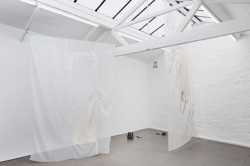 Mélanie Matranga, Emotional not sentimental, 2013, silicone silkscreen on cotton, dimensions variable, Cell Project Space