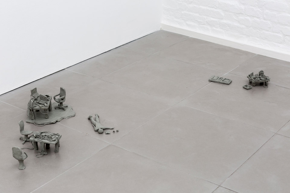 Mélanie Matranga, handmade situation, 2015, Non drying Paste, dimensions variable, Cell Project Space
