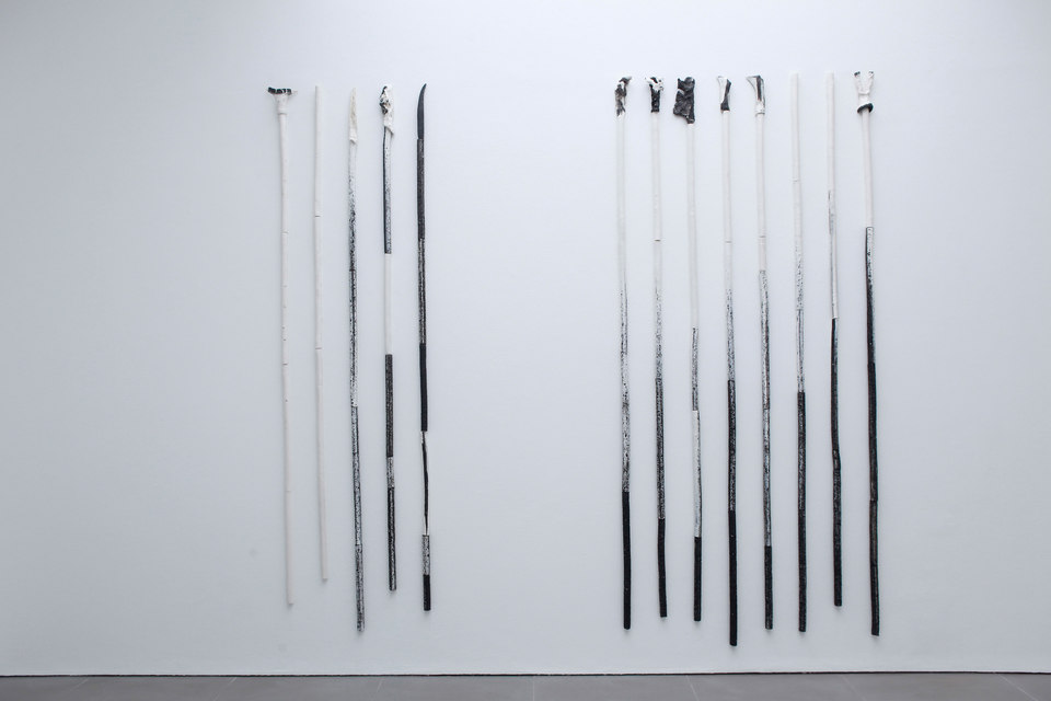 Peles Empire, Formation, 'formation 9', 'formation 10', 2013, unglazed porcelain with black grog, Cell Project Space