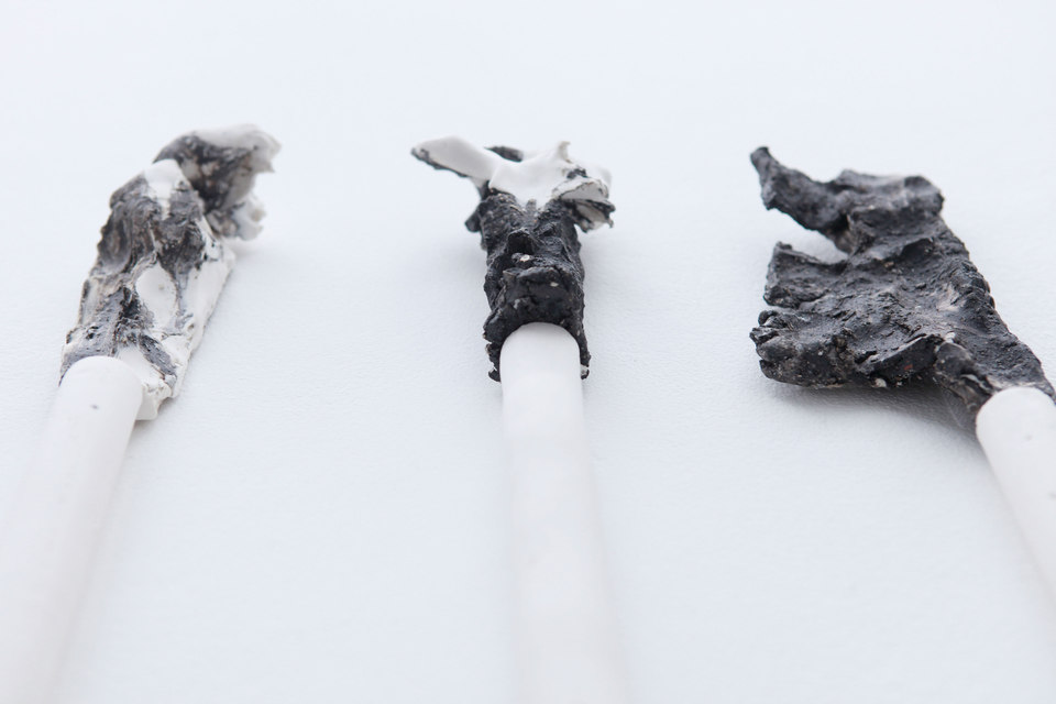 Peles Empire, Formation, 'formation 9' [detail], 2013, unglazed porcelain with black grog, Cell Project Space