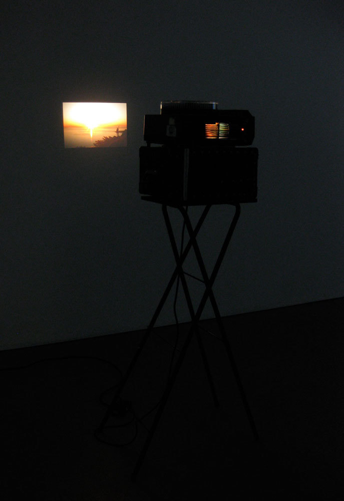 Richard T. Walker 'It's hard to find you because I can't quite see what you mean to me', 2009, slide projector, slides