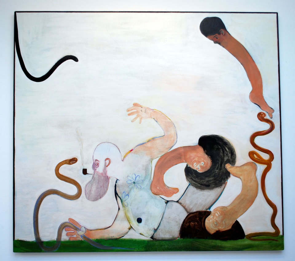 Ryan Mosley 'Teaching Snakes to be Snakes', 2008, 190 x 170 cm, oil on canvas