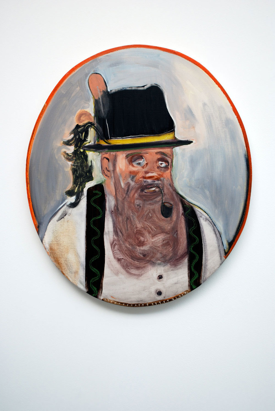 Ryan Mosley 'Tyrolean Man', 2008, 61 x 70 cm, oil on linen