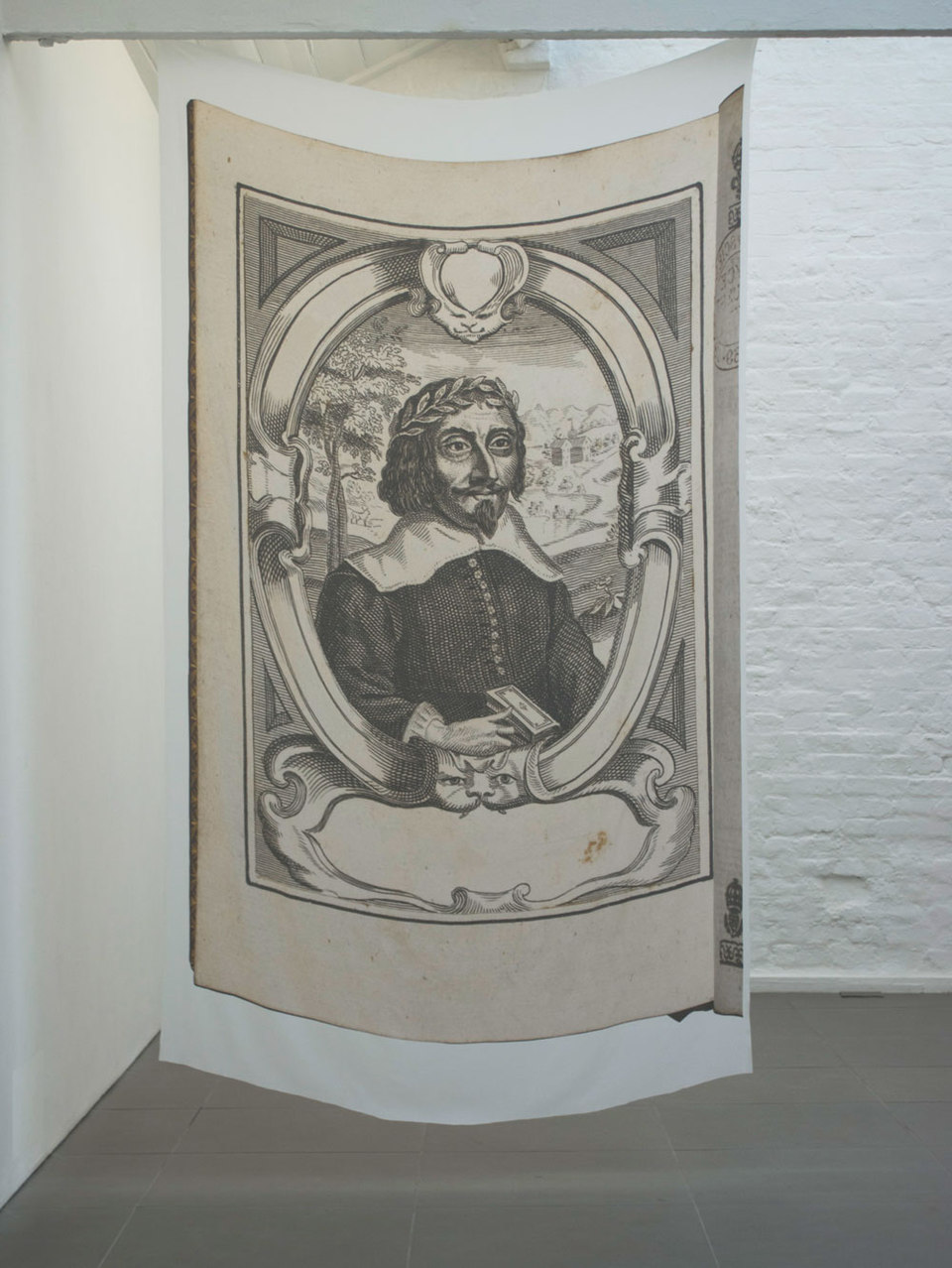 Una Knox, 'Are we not drawn onward, we few, drawn onward to new era?', 2011 Una Knox, 'Are we not drawn onward, we few, drawn onward to new era?', 2011, digital print on silk, palindrome, 1 of a series of 3, (130 x 220 cm), Cell Project Space