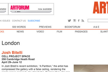 Josh Bitelli Art Forum