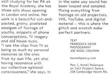 First Exposure Hannah Perry & Hotel Palenque in Dazed & Confused