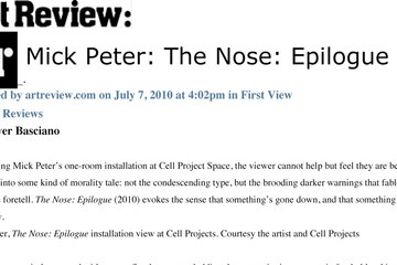 Mick Peter, The Nose: Epilogue mickpeter.artreview.jpg