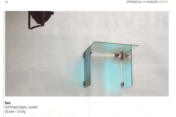 Page 1 Review of RAIN by James Woods for a-n magazine